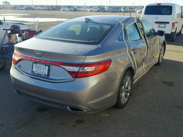 KMHFG4JG6EA354692 - 2014 HYUNDAI AZERA SILVER photo 4