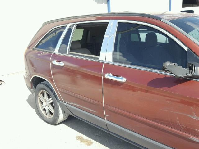 2A8GM68X47R142335 - 2007 CHRYSLER PACIFICA T RED photo 10