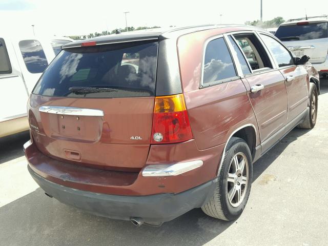 2A8GM68X47R142335 - 2007 CHRYSLER PACIFICA T RED photo 4