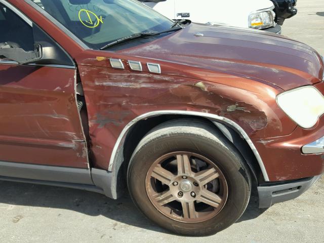 2A8GM68X47R142335 - 2007 CHRYSLER PACIFICA T RED photo 9