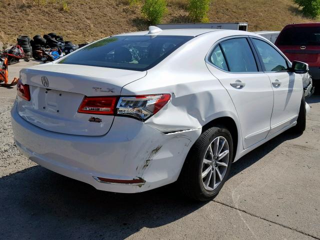 19UUB1F58JA002595 - 2018 ACURA TLX TECH WHITE photo 4