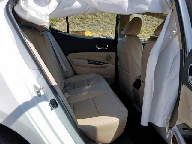 19UUB1F58JA002595 - 2018 ACURA TLX TECH WHITE photo 6