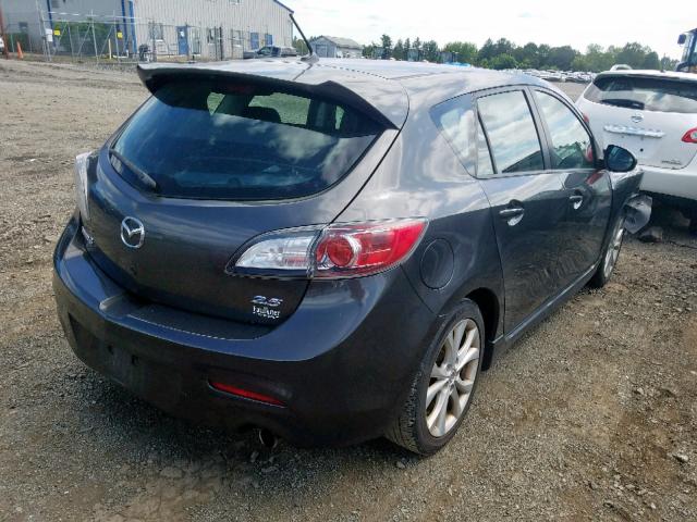 JM1BL1K63B1417147 - 2011 MAZDA 3 S GRAY photo 4