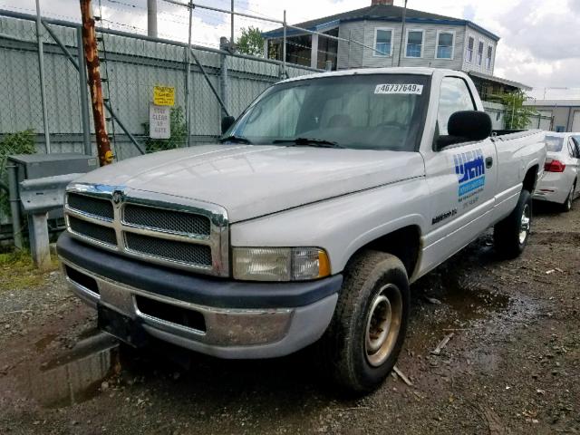 3B7KC26Z51M281972 - 2001 DODGE RAM 2500 WHITE photo 2