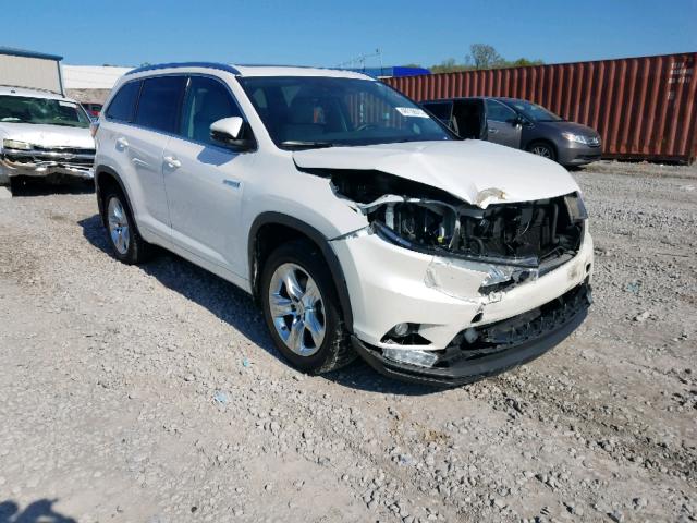 5TDDCRFH6FS012766 - 2015 TOYOTA HIGHLANDER WHITE photo 1