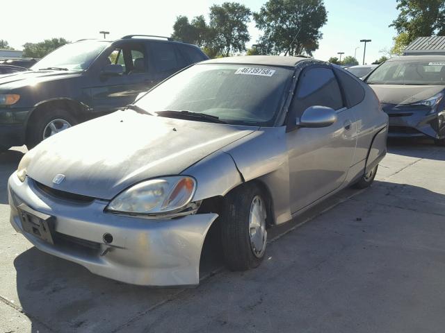 JHMZE14715S000315 - 2005 HONDA INSIGHT GRAY photo 2