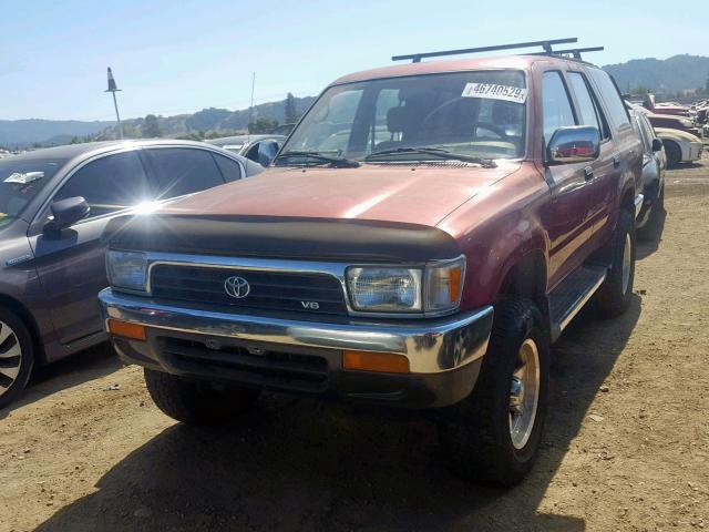 JT3VN39W0R0142222 - 1994 TOYOTA 4RUNNER VN RED photo 2