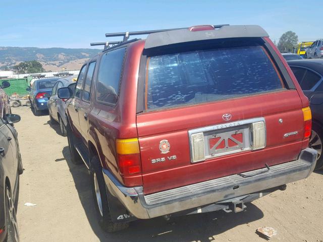 JT3VN39W0R0142222 - 1994 TOYOTA 4RUNNER VN RED photo 3