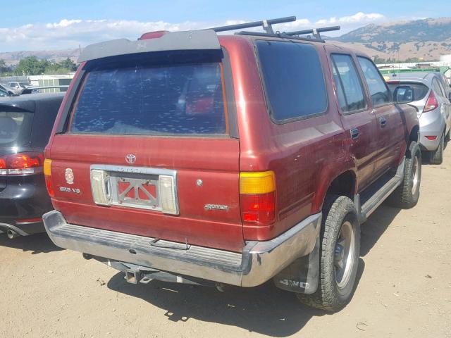 JT3VN39W0R0142222 - 1994 TOYOTA 4RUNNER VN RED photo 4