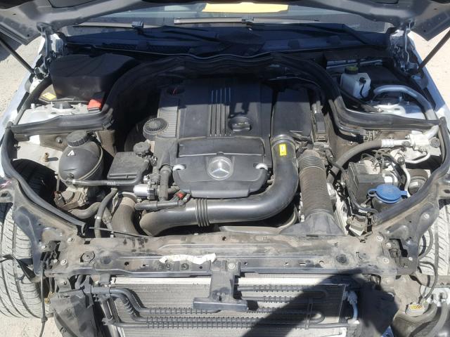 WDDGJ4HB8DG031850 - 2013 MERCEDES-BENZ C 250 SILVER photo 7