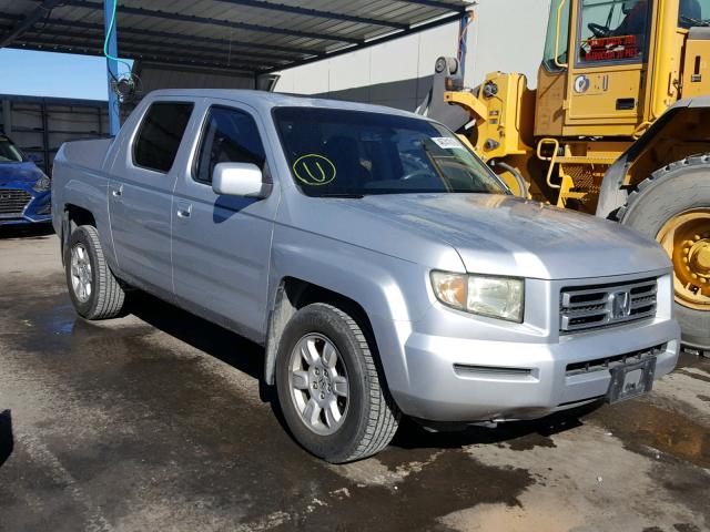 2HJYK16527H515945 - 2007 HONDA RIDGELINE SILVER photo 1