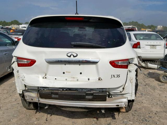 5N1AL0MN4DC313649 - 2013 INFINITI JX35 WHITE photo 9