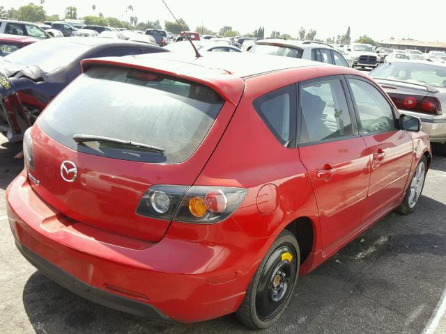 JM1BK344761448076 - 2006 MAZDA 3 HATCHBAC RED photo 4