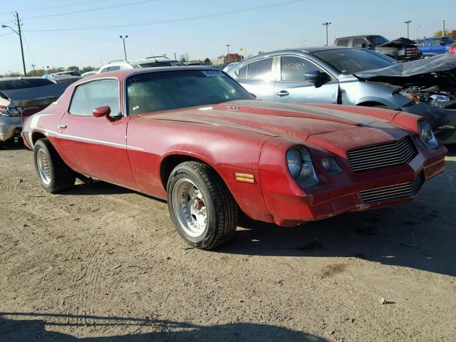 1Q87L9N550790 - 1979 CHEVROLET CAMARO RS RED photo 1