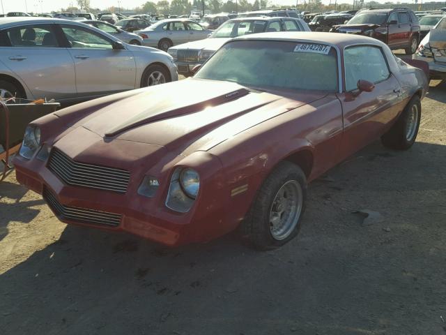 1Q87L9N550790 - 1979 CHEVROLET CAMARO RS RED photo 2