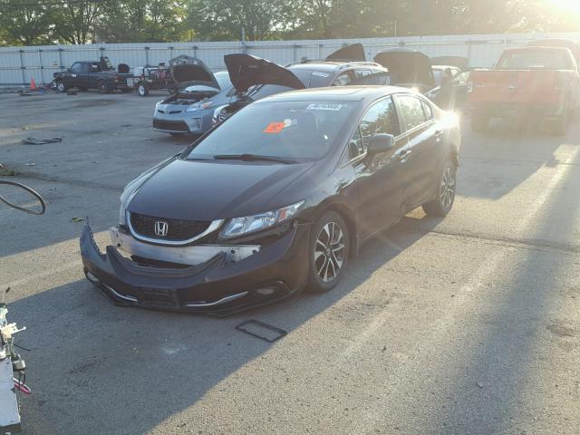 19XFB2F9XDE065473 - 2013 HONDA CIVIC EXL BLACK photo 2