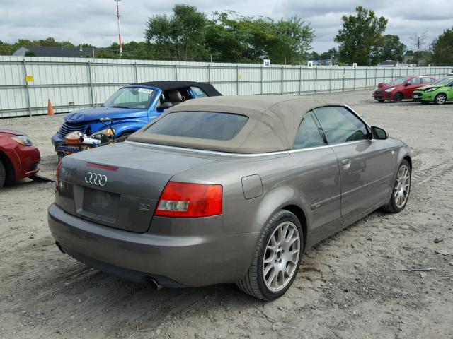 WAUET48H15K024069 - 2005 AUDI A4 S-LINE GRAY photo 4