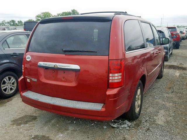 2A8HR54P88R635443 - 2008 CHRYSLER TOWN & CTY RED photo 4