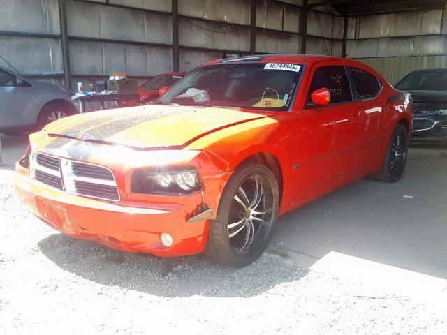 2B3CA3CV3AH226227 - 2010 DODGE CHARGER SX RED photo 2