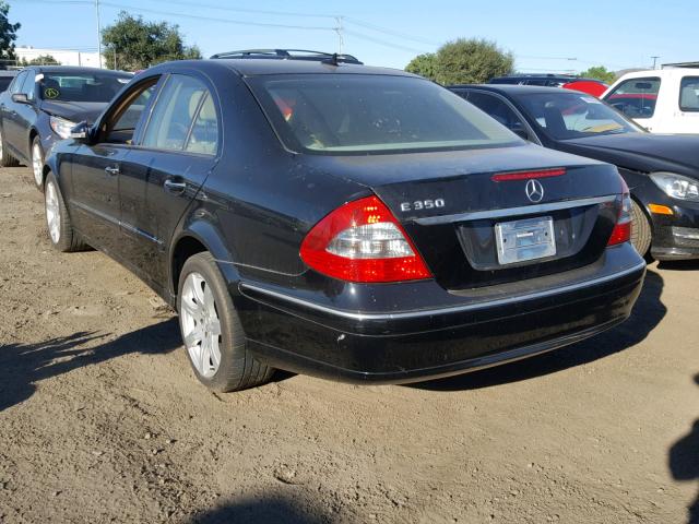 WDBUF56XX7B062536 - 2007 MERCEDES-BENZ E 350 BLACK photo 3