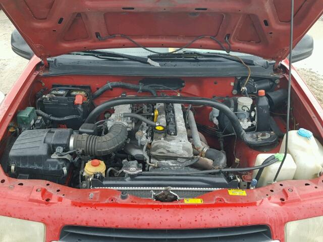 2CNBE13C5Y6930139 - 2000 CHEVROLET TRACKER RED photo 7