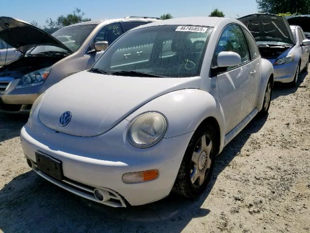 3VWCA21C7XM404111 - 1999 VOLKSWAGEN NEW BEETLE თეთრი ფოტო 2