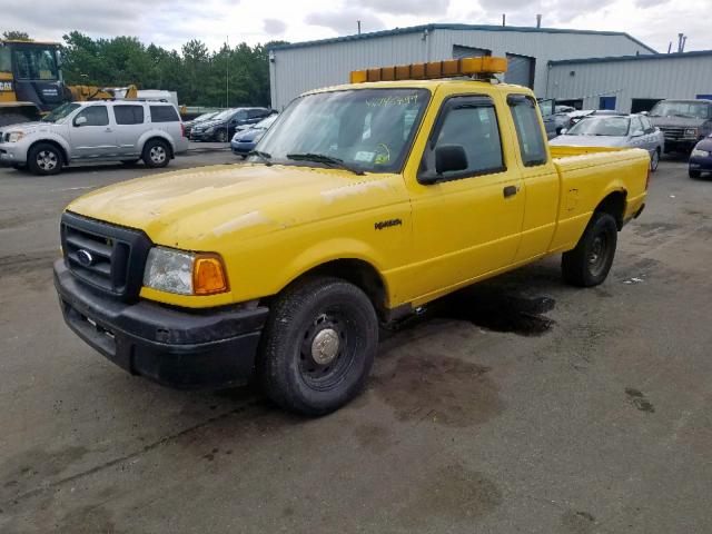 1FTZR44U74PB13653 - 2004 FORD RANGER SUP YELLOW photo 2