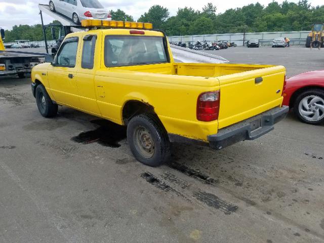 1FTZR44U74PB13653 - 2004 FORD RANGER SUP YELLOW photo 3