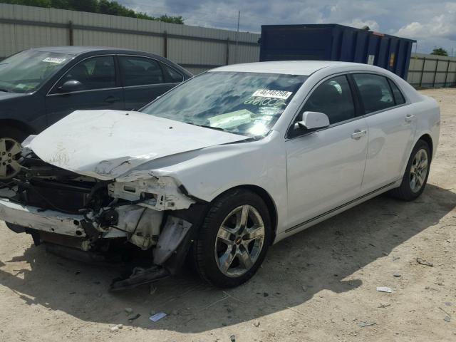 1G1ZC5E09AF281002 - 2010 CHEVROLET MALIBU 1LT WHITE photo 2
