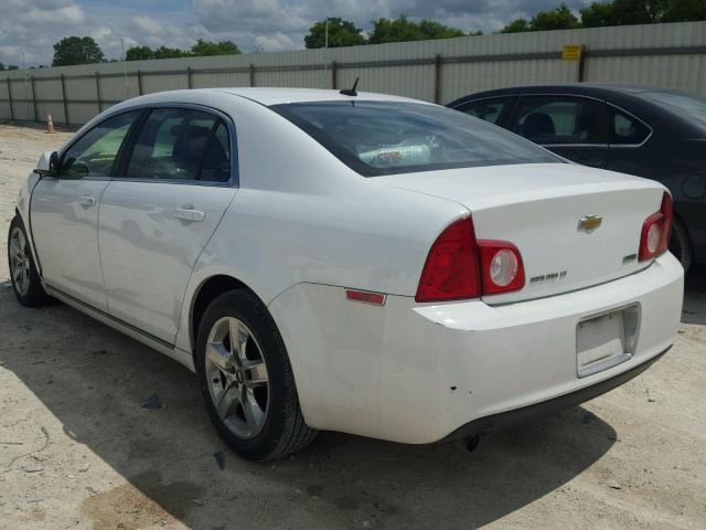 1G1ZC5E09AF281002 - 2010 CHEVROLET MALIBU 1LT WHITE photo 3