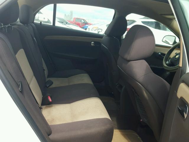 1G1ZC5E09AF281002 - 2010 CHEVROLET MALIBU 1LT WHITE photo 6