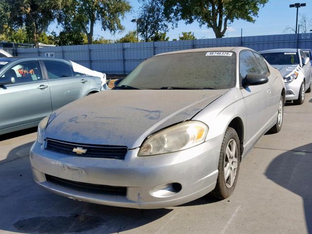 2G1WJ15K579291921 - 2007 CHEVROLET MONTE CARL GRAY photo 2