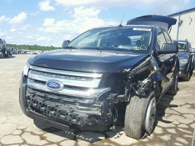 2FMDK4JC1BBA82071 - 2011 FORD EDGE SEL CHARCOAL photo 2