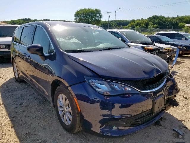 2C4RC1CG5JR235823 - 2018 CHRYSLER PACIFICA L BLUE photo 1