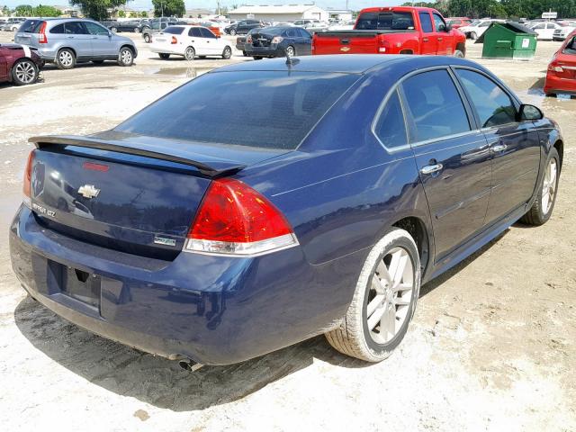 2G1WC5E34C1246035 - 2012 CHEVROLET IMPALA LTZ BLUE photo 4