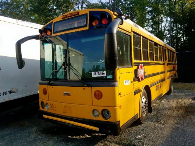 1T7YN4A2X81107951 - 2008 THOMAS SCHOOL BUS YELLOW photo 2