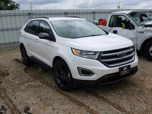 2FMPK3J97JBB09980 - 2018 FORD EDGE SEL WHITE photo 1