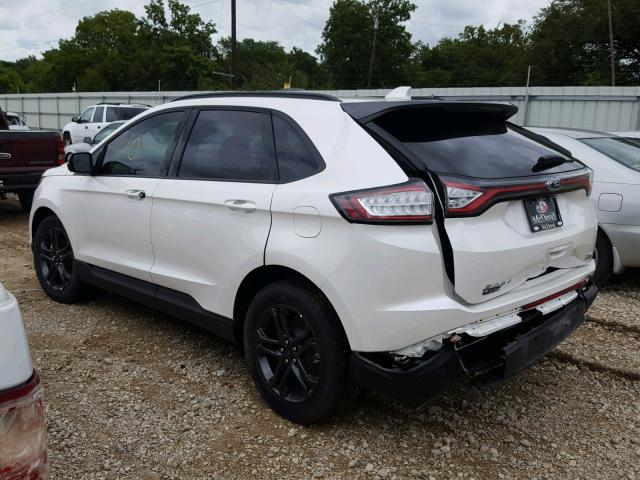 2FMPK3J97JBB09980 - 2018 FORD EDGE SEL WHITE photo 3