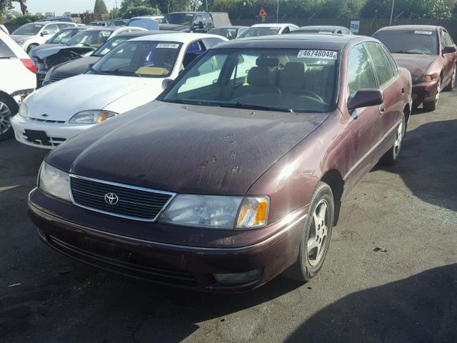 4T1BF18B6WU256384 - 1998 TOYOTA AVALON XL MAROON photo 2