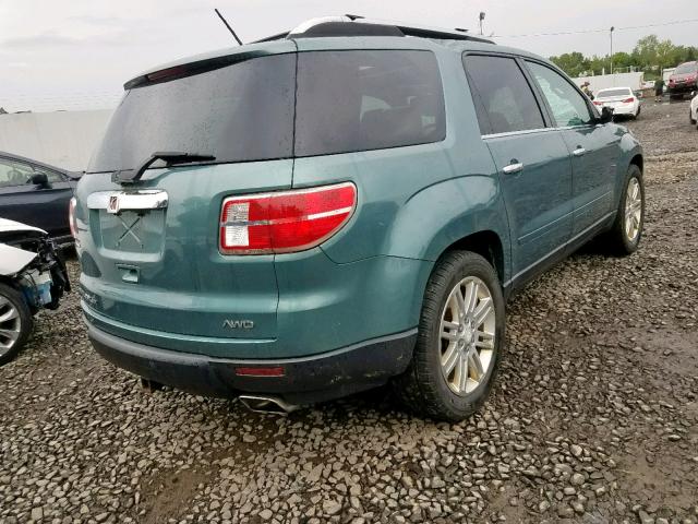 5GZEV23D79J210618 - 2009 SATURN OUTLOOK XR მწვანე ფოტო 4