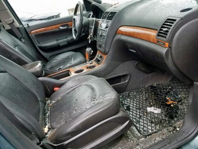 5GZEV23D79J210618 - 2009 SATURN OUTLOOK XR მწვანე ფოტო 5