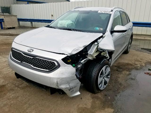 KNDCB3LC1J5205992 - 2018 KIA NIRO FE WHITE photo 2