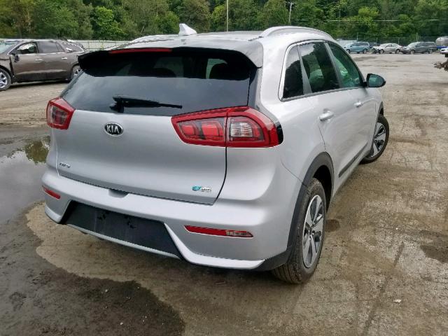 KNDCB3LC1J5205992 - 2018 KIA NIRO FE WHITE photo 4