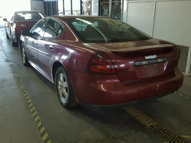 2G2WP522551255499 - 2005 PONTIAC GRAND PRIX MAROON photo 3