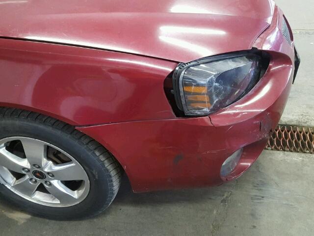 2G2WP522551255499 - 2005 PONTIAC GRAND PRIX MAROON photo 9
