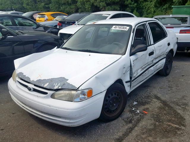 1NXBR12E9XZ230437 - 1999 TOYOTA COROLLA VE WHITE photo 2