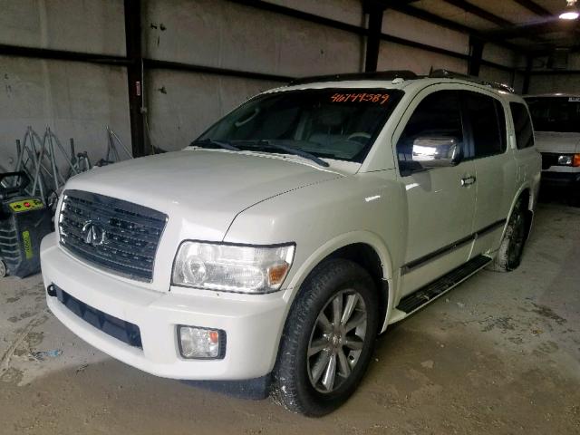 5N3AA08CX9N901699 - 2009 INFINITI QX56 WHITE photo 2