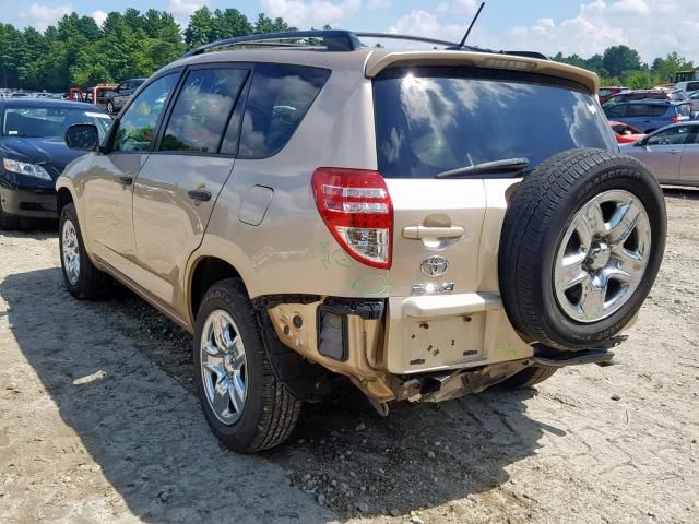 2T3JF4DV6BW155280 - 2011 TOYOTA RAV4 GOLD photo 3