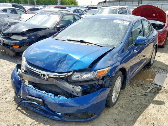 19XFB2F93CE039148 - 2012 HONDA CIVIC EXL 蓝色 照片 2