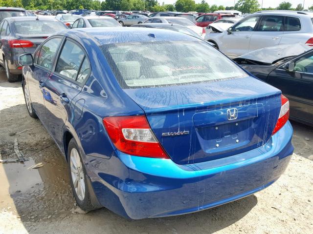 19XFB2F93CE039148 - 2012 HONDA CIVIC EXL 蓝色 照片 3